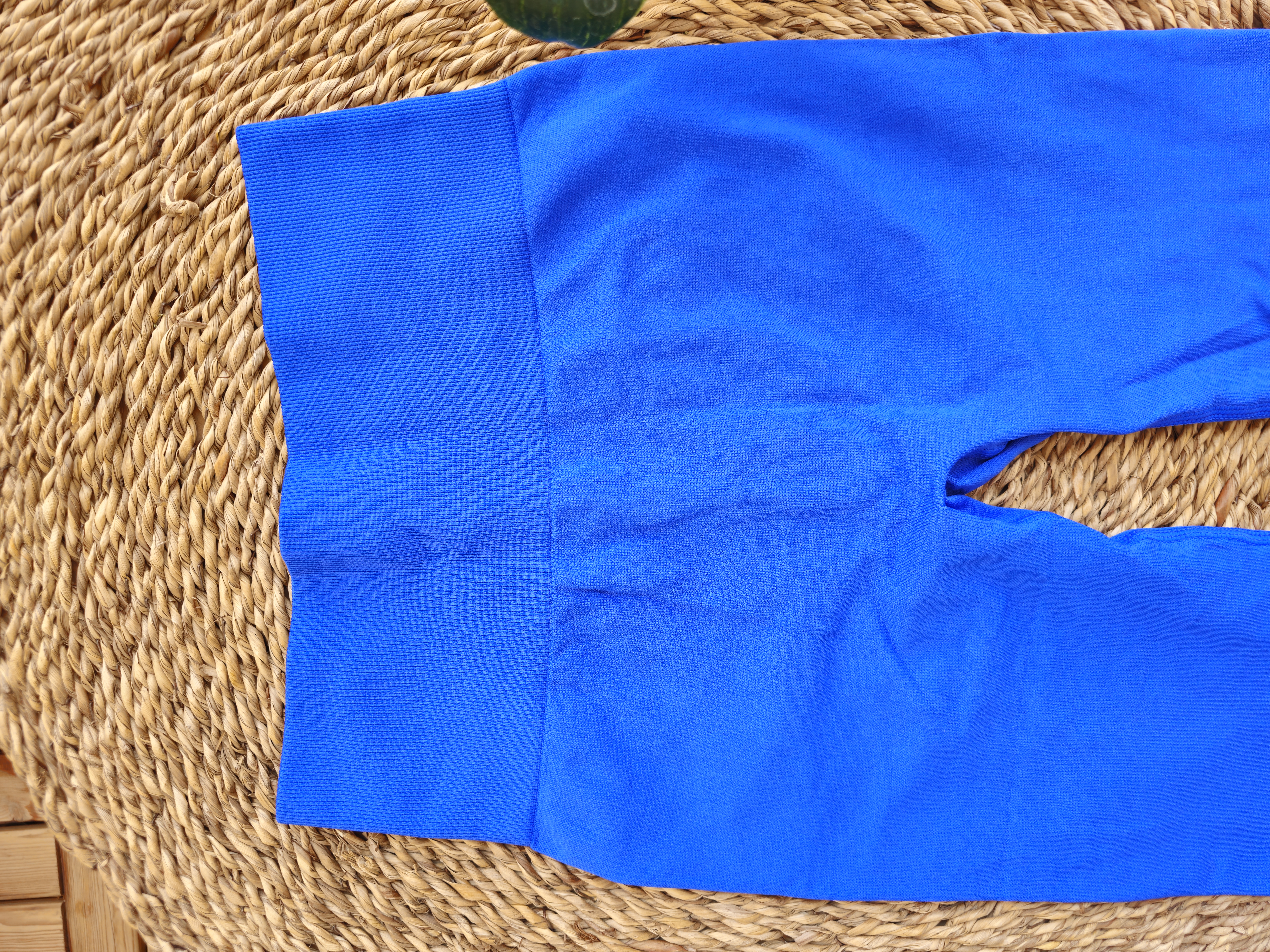 لگ زنانه پشت چین دار سیملس مدیوم آبی کاربنی - تصویر 6