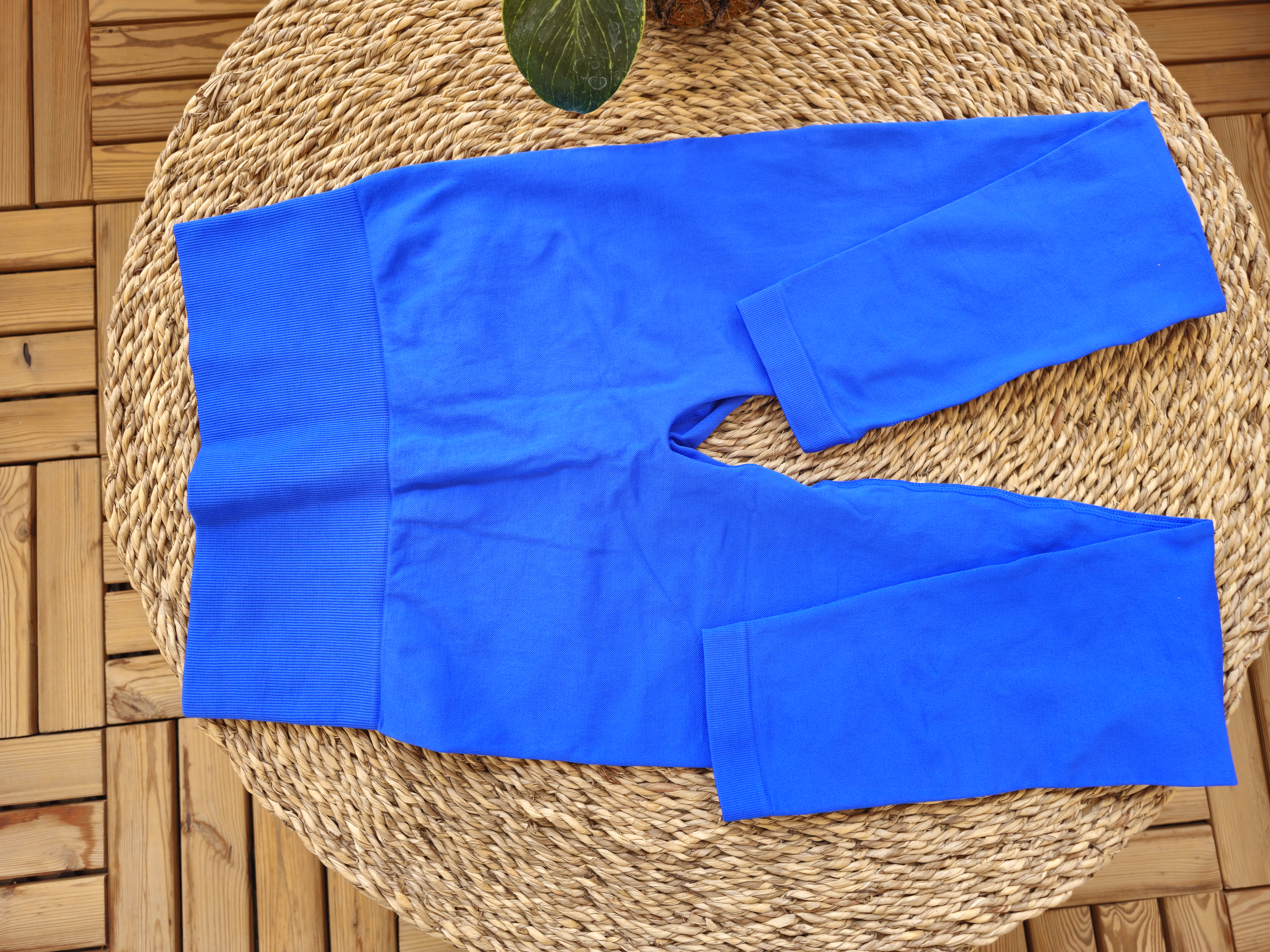 لگ زنانه پشت چین دار سیملس مدیوم آبی کاربنی - تصویر 8